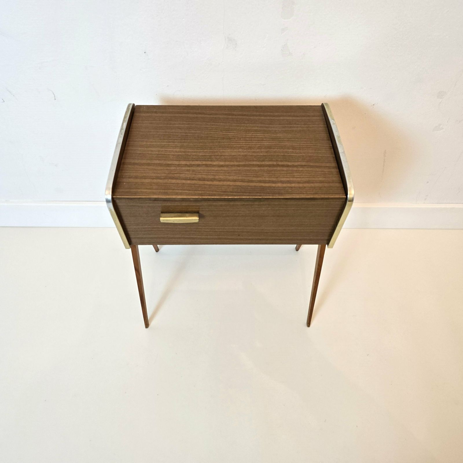 photo for sale Vintage Mid Century Modern Sewing Box Bedside Table Side Table 60s
