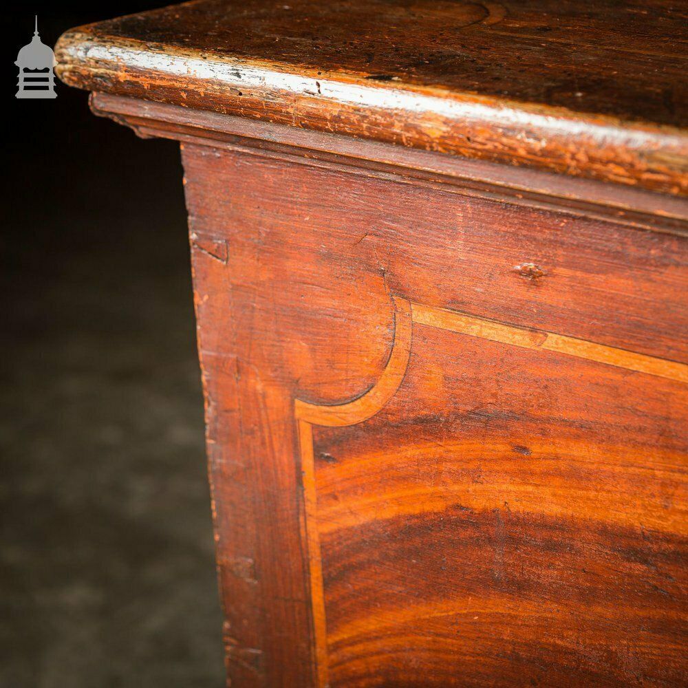 Stunning Georgian Painted Blanket Box Chest Trunk With Hidden Internal Compartment photo Furniture