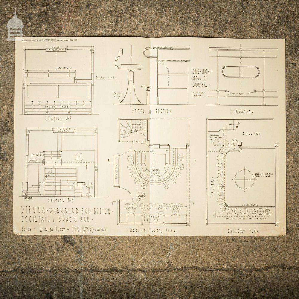 Collection Of 13 Original Supplements From The Architects' Journal Dated 1931 – 1935 photo 162.0