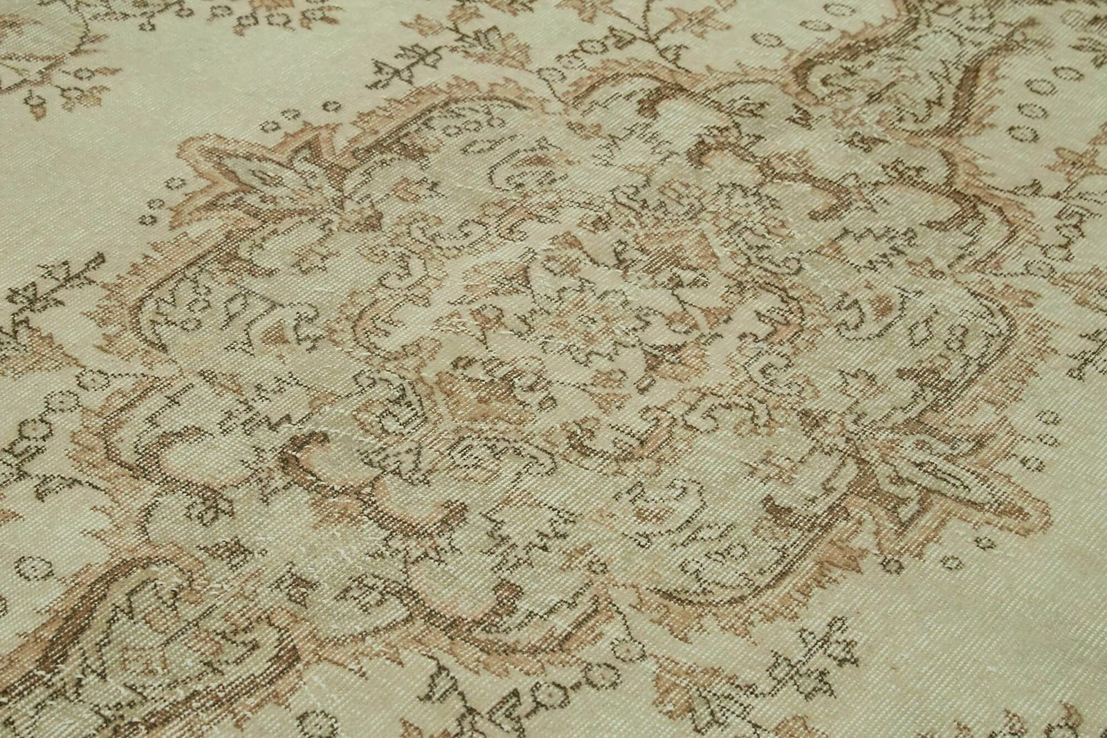 5x10 Beige Turkish Vintage Area Rug   41833 photo 793.0