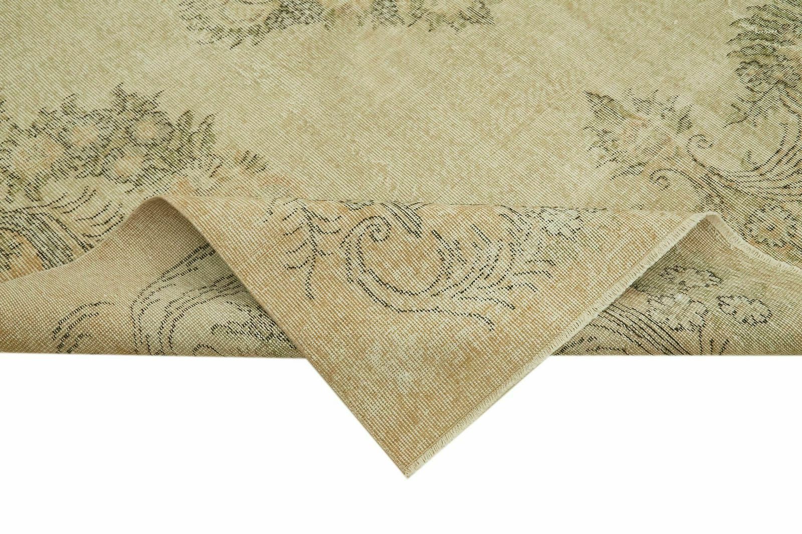Handmade Beige Anatolian Turkish Vintage Area Rug  208 Cm X 312 Cm photo vinterior