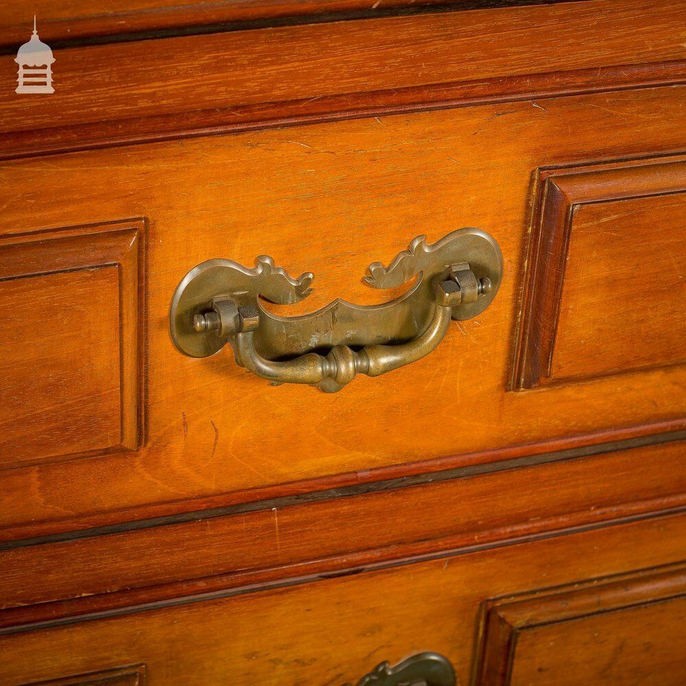 photo buy 19th C Large Scale Teak Ecclesiastical Vestment Drawers Featuring Raised Moulded Panels On All Sides
