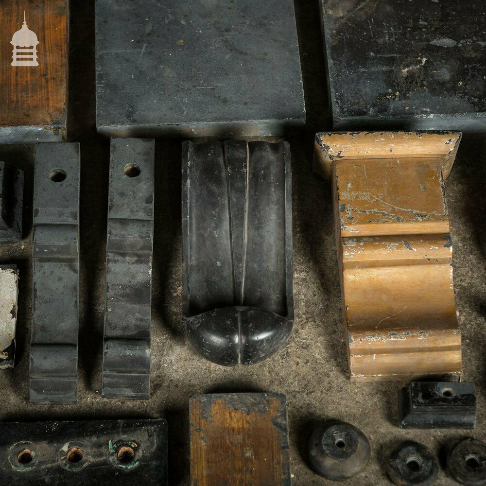 Assortment Of Reclaimed Slate Fireplace Corbels And Parts photo 360.0