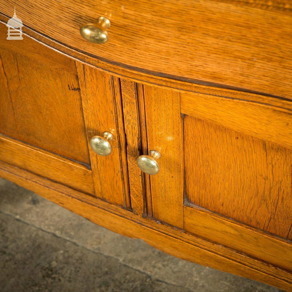 19th C Oak Vanity Unit On Castors With Bouffant Drawer photo 834.0