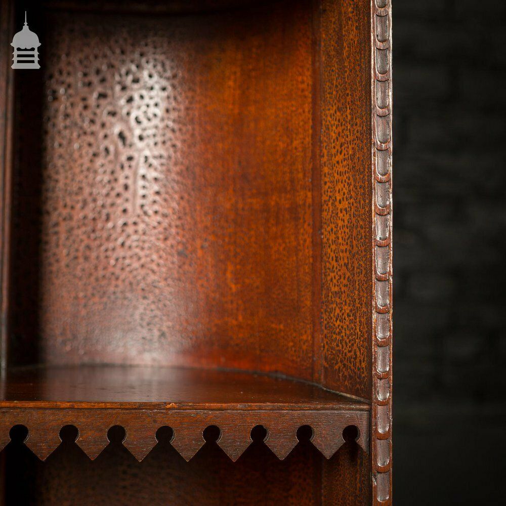 19th C Barrel Back Pugin Style Bookcase From An Oxford College photo furniture
