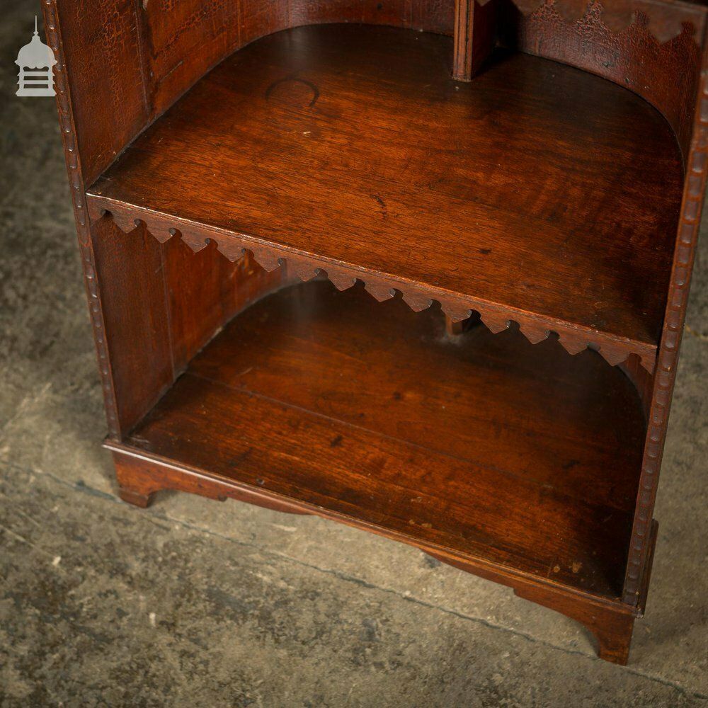 photo buy 19th C Barrel Back Pugin Style Bookcase From An Oxford College