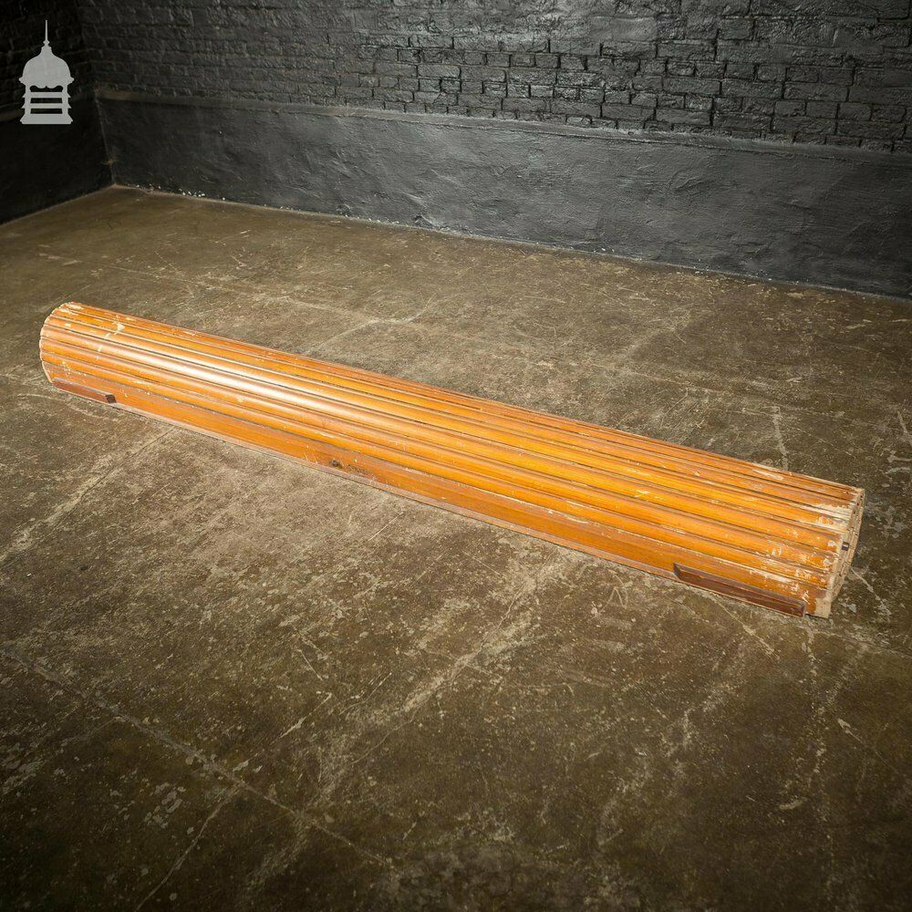 photo buy 19th C Pitch Pine Roller Shutter With Grained Finish By Haskins Of London