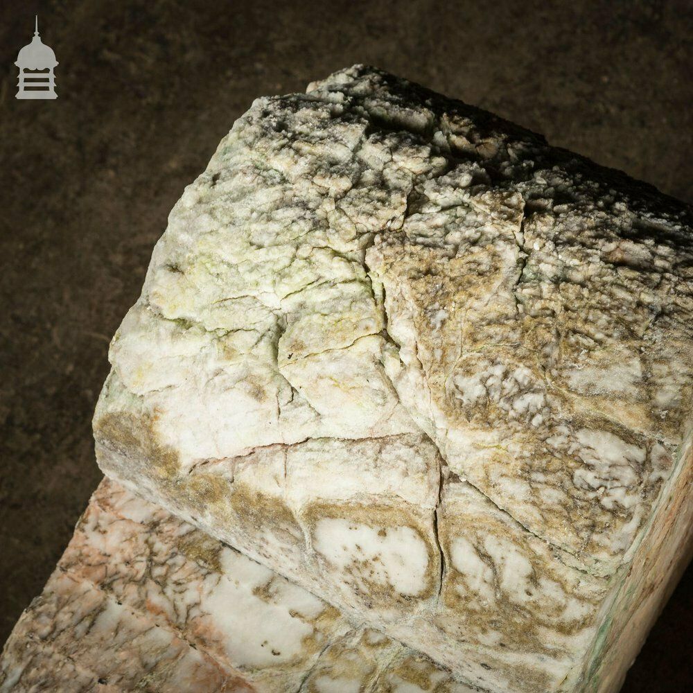 Home Fixtures Pair Of Large Decorative 18th C Heavily Eroded Marble Fireplace Corbels photo