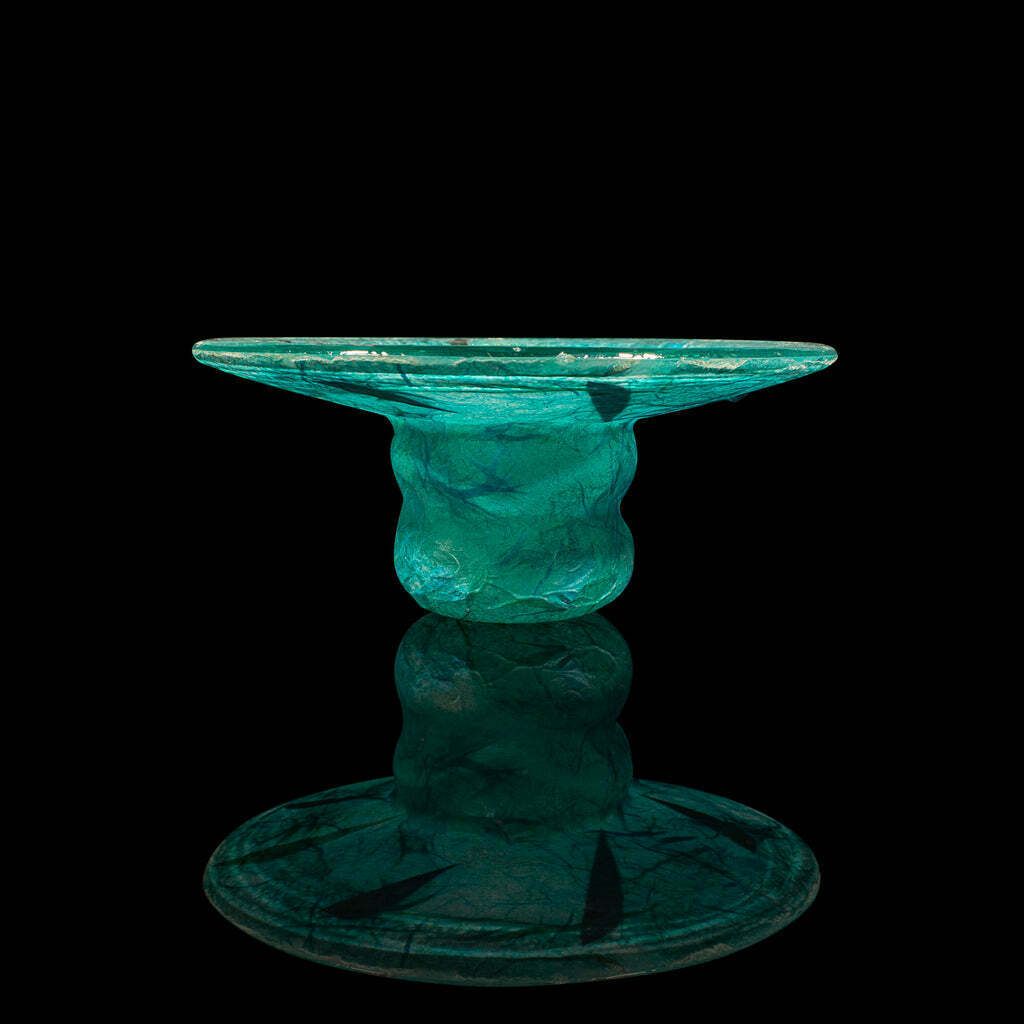 Contemporary Decorative Tea Light Stand, English Art Glass, Votive Candle Holder photo Home Decor