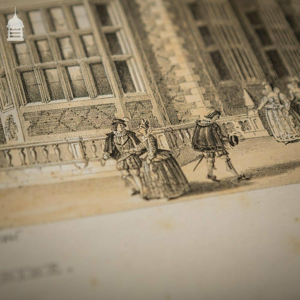 Rare Original Charles James Richardson Volume Of Studies From Old English Mansions 1841