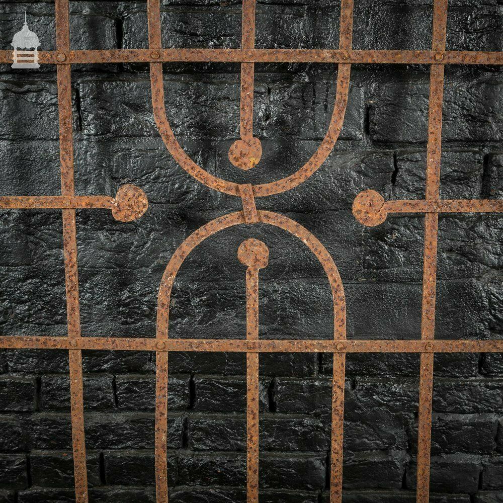 Georgian Blacksmith Made Wrought Iron Railing Panel photo furniture