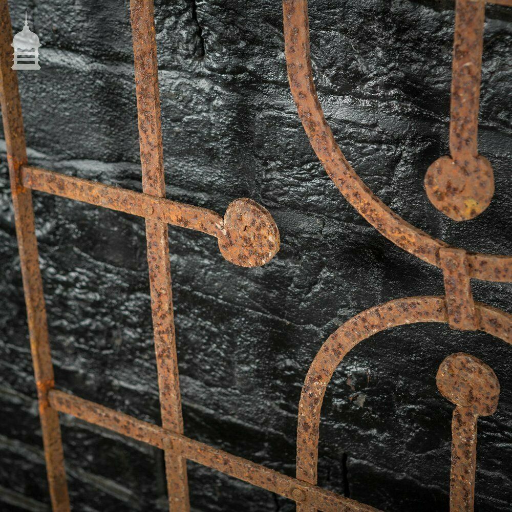 Georgian Blacksmith Made Wrought Iron Railing Panel photo Home Fixtures