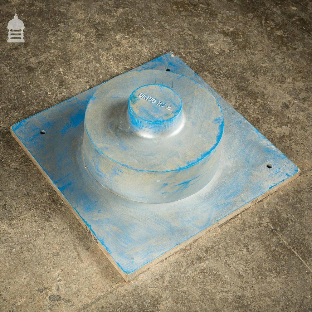 Pair Of Blue And Silver Industrial Factory Foundry Moulds photo Home Decor