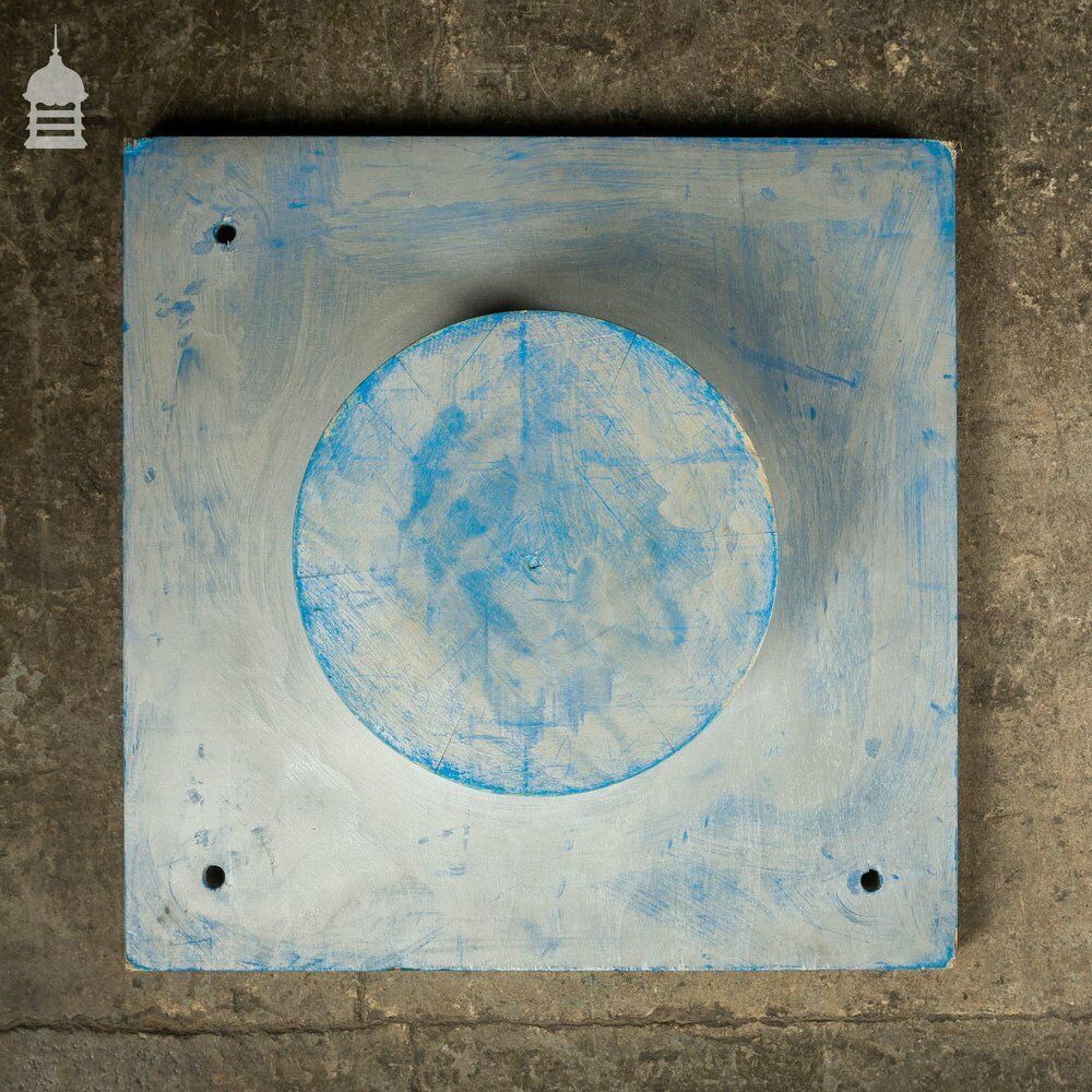 photo for sale Pair Of Blue And Silver Industrial Factory Foundry Moulds