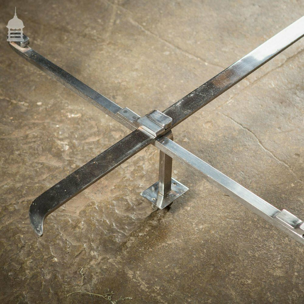 A 1950’s Butchers Stainless Steel Meat Display Rack photo furniture