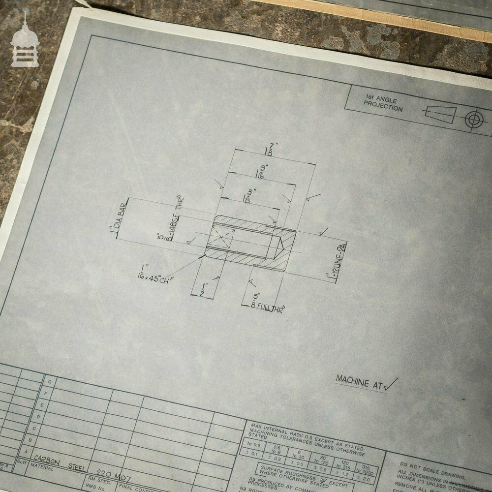 Huge Quantity Of 10,000+ Industrial Technical Drawings On Drafting Film And Drafting Vellum photo Art