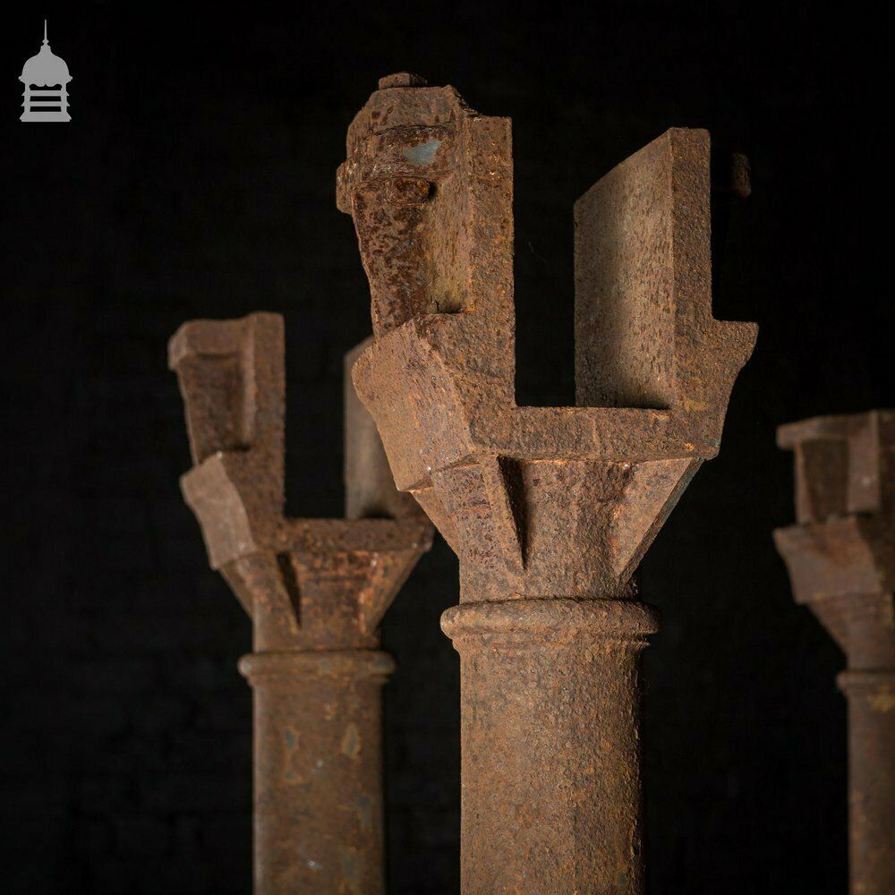Set Of 5 Victorian Cast Iron Columns Pillars Stanchions photo 4500.0