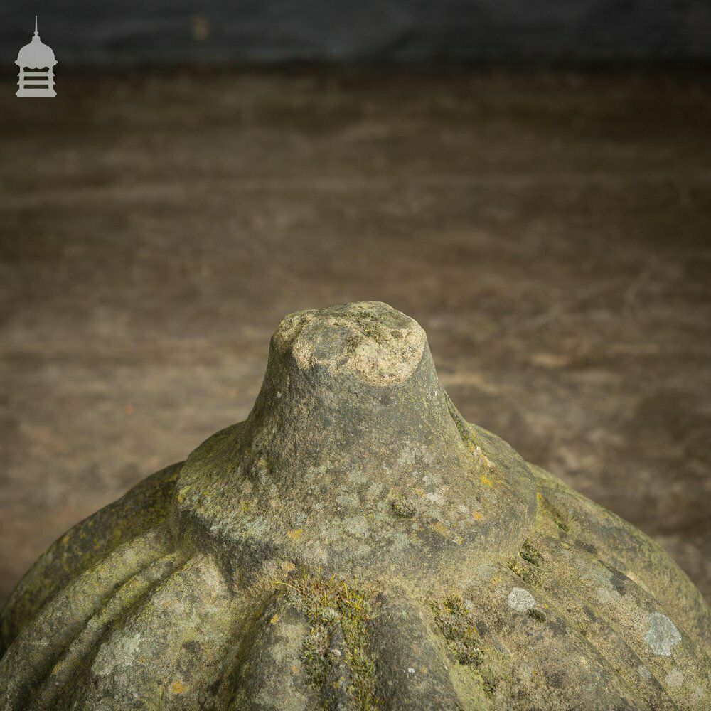 Pair Of Carved Georgian Sandstone Pier Cap Finials photo buy