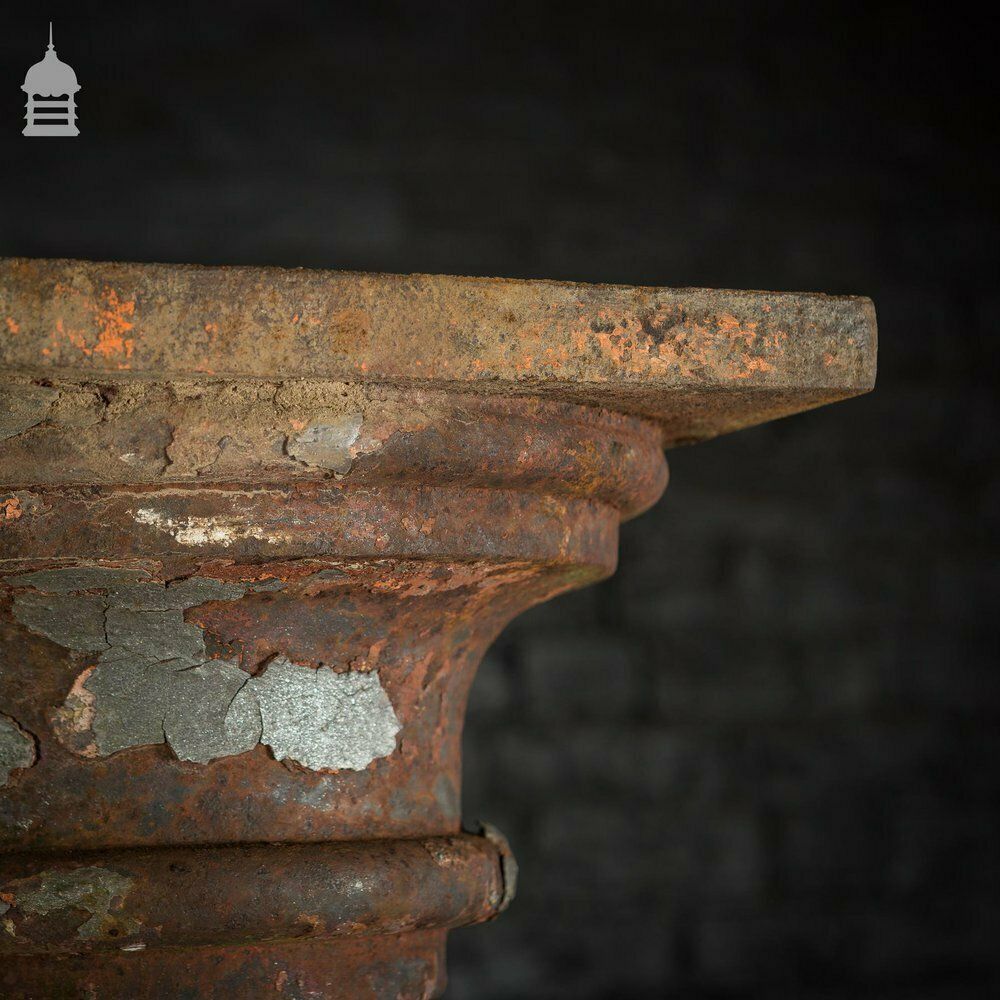 Set Of 4 19th C Cast Iron Columns Stanchions Pillars photo Home Decor