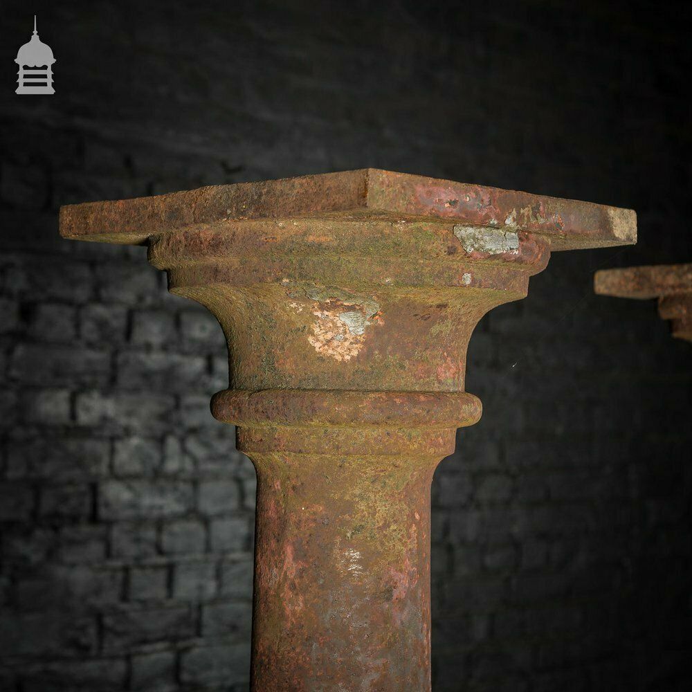 Set Of 4 19th C Cast Iron Columns Stanchions Pillars photo buy