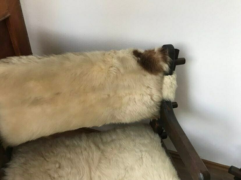 photo furniture Mid Century Armchairs In Lambs Wool, Set Of 2 By Szedleczky