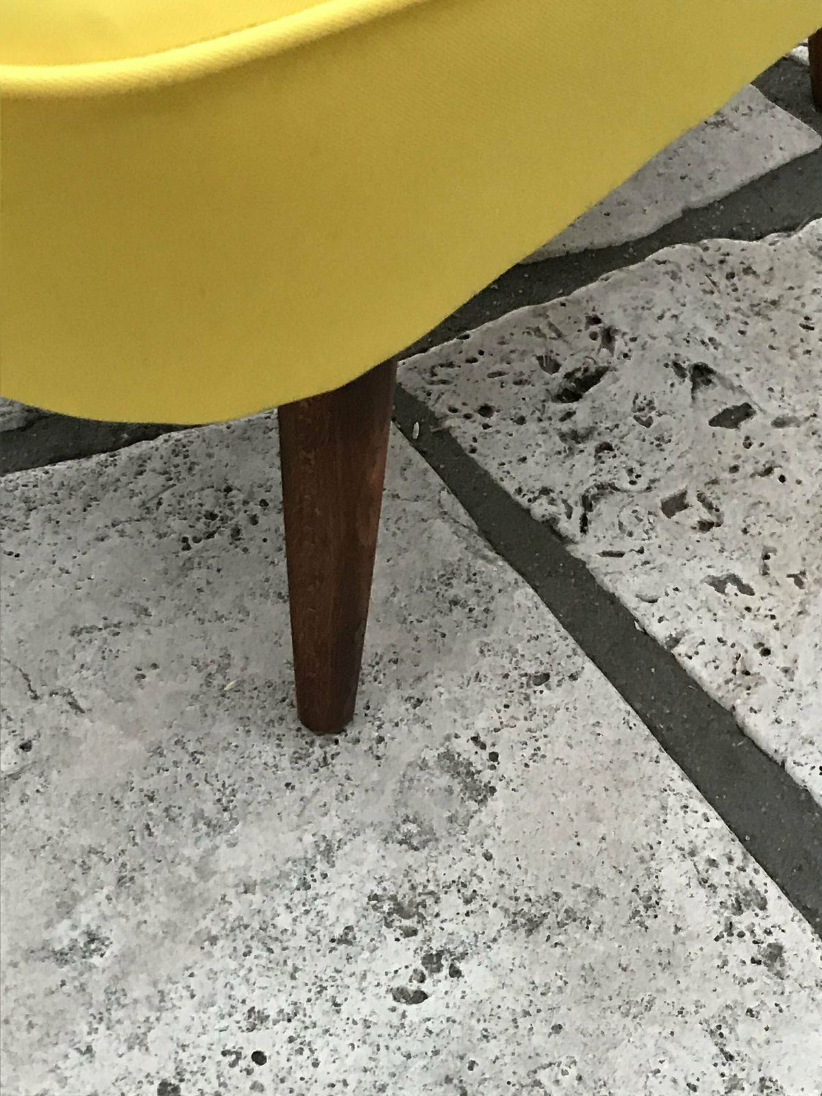Yellow Cocktail Chair, 1960s, Vintage photo 989.0