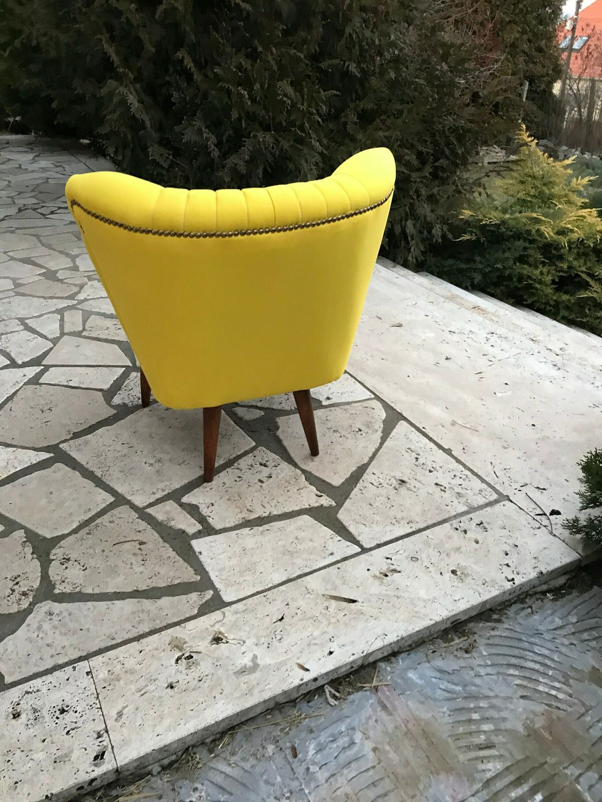 photo furniture Yellow Cocktail Chair, 1960s, Vintage