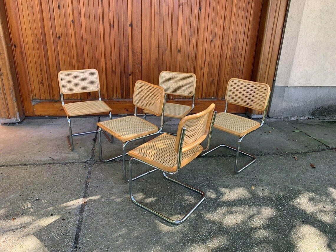 1 Of 10 Mid Century Modern Italian Marcel Breuer B32 Cesca Chair, 70s photo vinterior