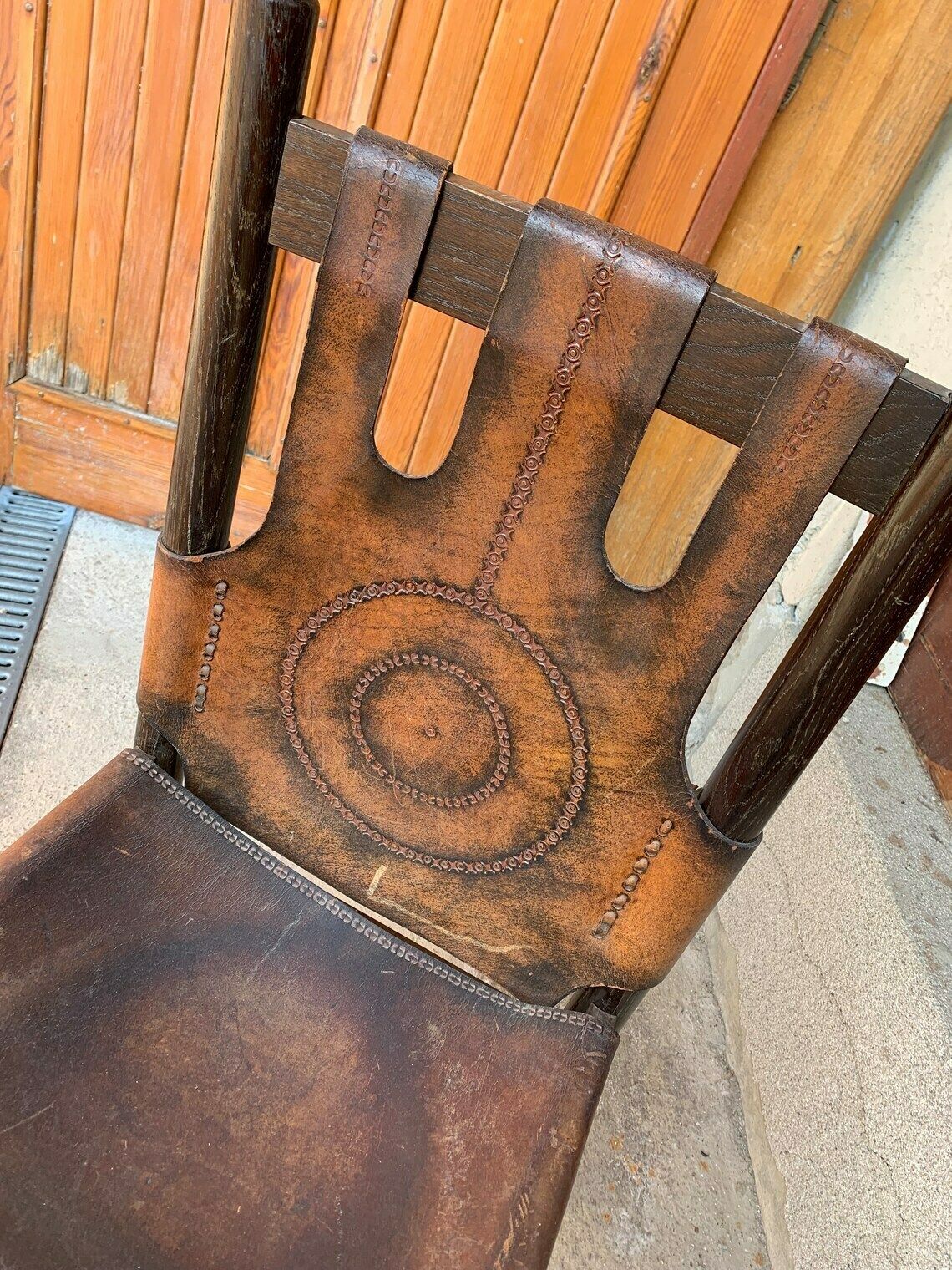 Craftsman Leather Chair From The 70's. photo for sale