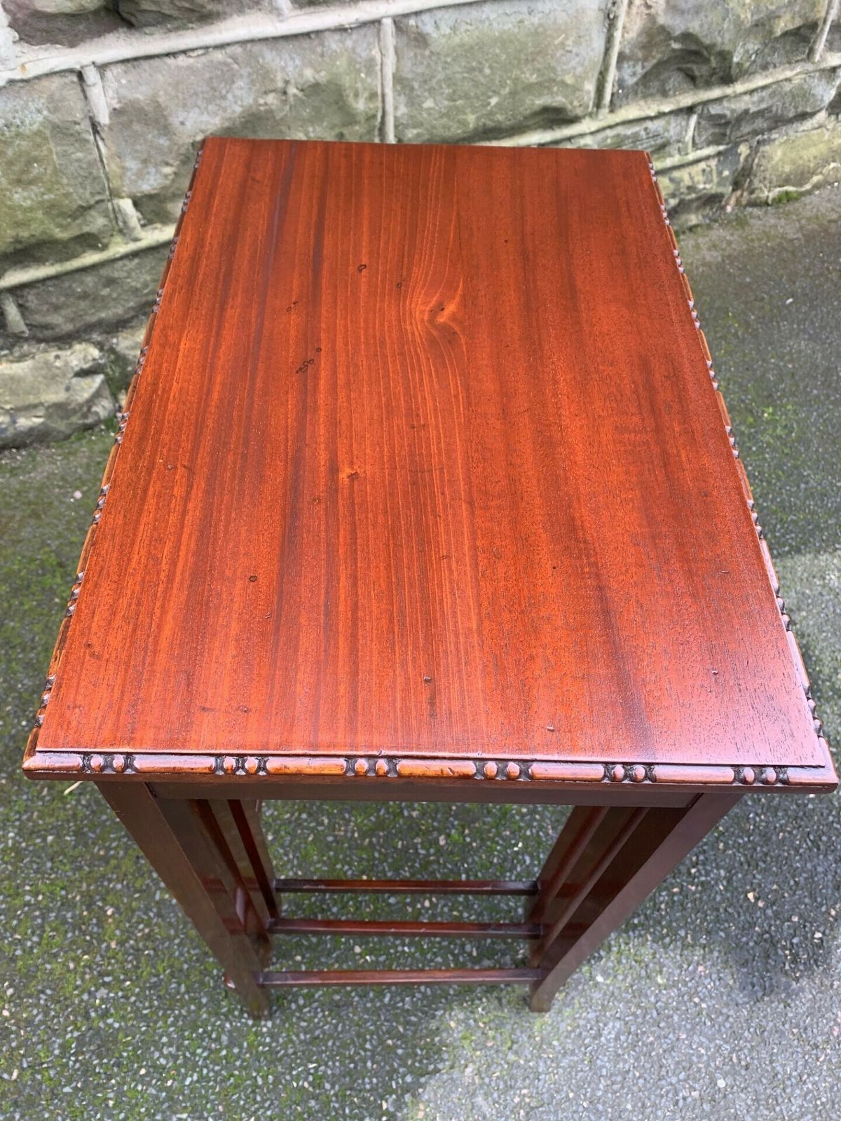 Antique Mahogany Nest 3 Tables photo furniture