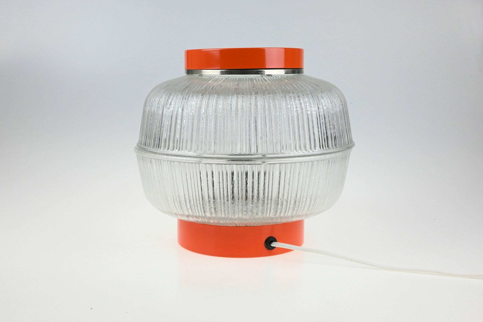 Mid Century Desk Lamp, Atomic Desk Lamp, Table Lamp, Desk Lamp, Bedside Lamp, Mid Century Lamp, Orange Lamp, Table Light, Retro Lighting photo for sale