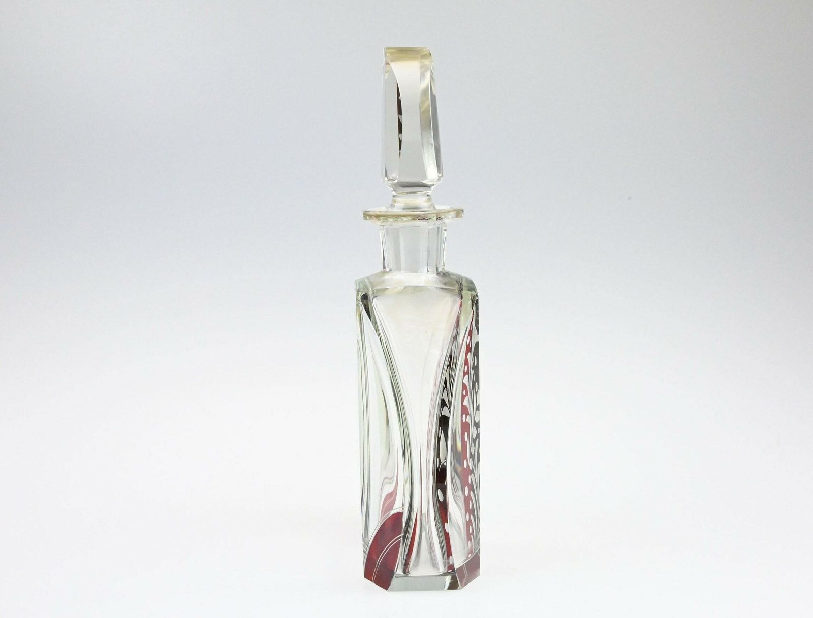 Antique Art Deco Liqueur Set By Karl Palda   Czech Glass Elegance From The 1930s, Antique Liqueur Set, Decanter Set, Vintage Barware photo vintage