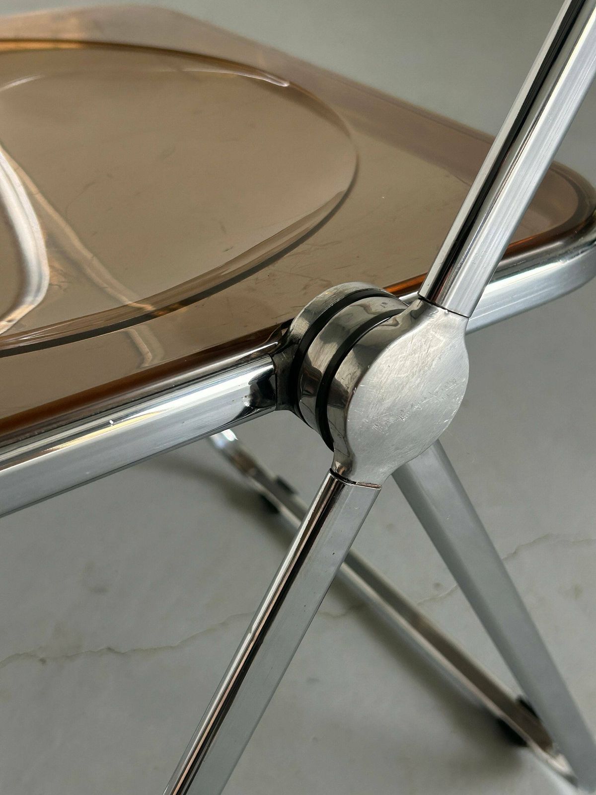 Vintage Plia Folding Chair By Giancarlo Piretti For Castelli / Italian Space Age / 1960s photo buy