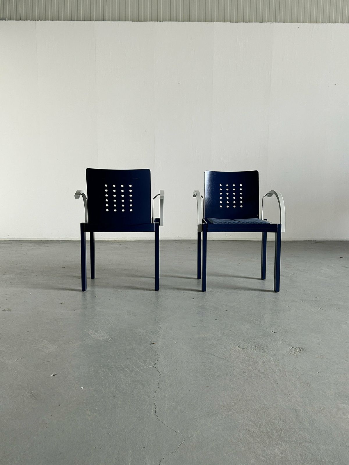 1 Of 20 Postmodern Memphis Era Original Thonet Vienna Sculptural Stackable Dining Chairs, Original And Signed, 1990s Austria photo Furniture