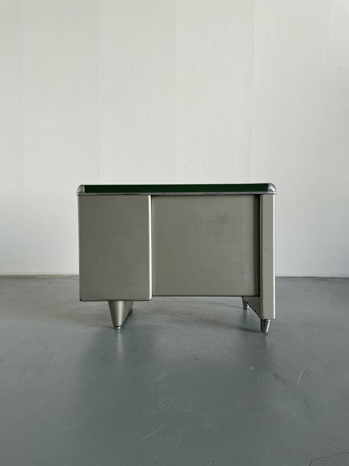 1950s Industrial Single Bank Steel Tanker Desk By Orma Milano, Italy photo buy