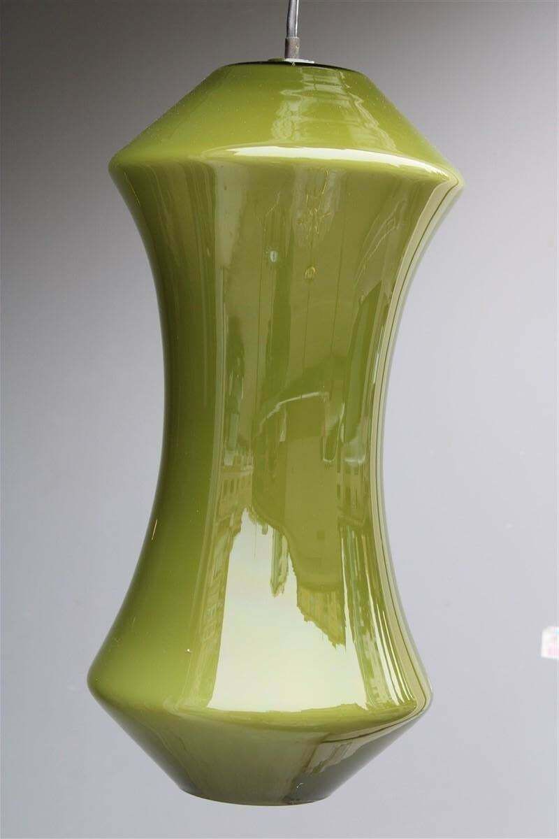 Vistosi Ceiling Lamp Mid Century Italian Design Greene & Greene 1950s photo for sale