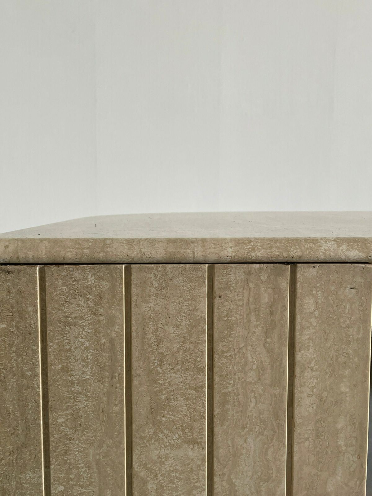 French Mid Century Teardrop Travertine Coffee Table Or Club Table In The Style Of Roche Bobois, 1980s photo buy