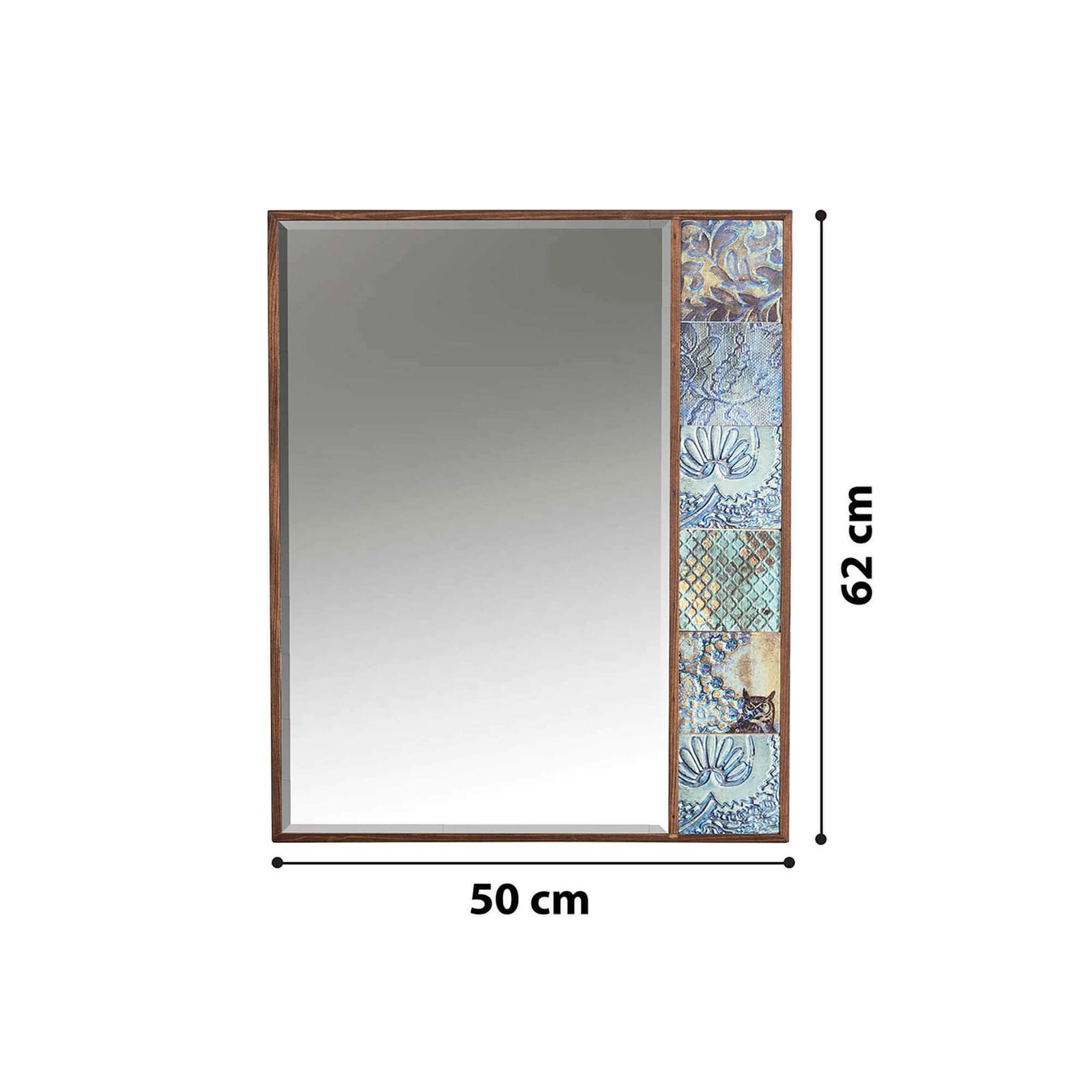 Vega Handmade Natural Wall Mirror For Living Room photo for sale
