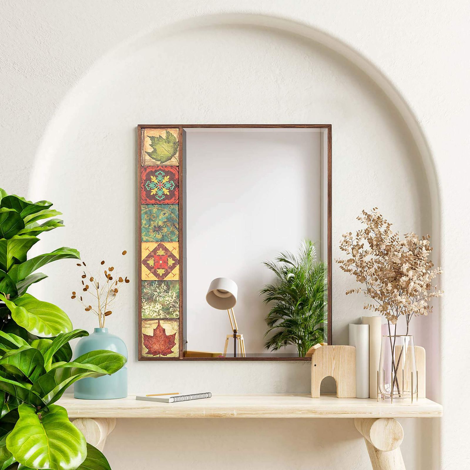 Hoover Handmade Natural Wall Mirror For Living Room photo furniture