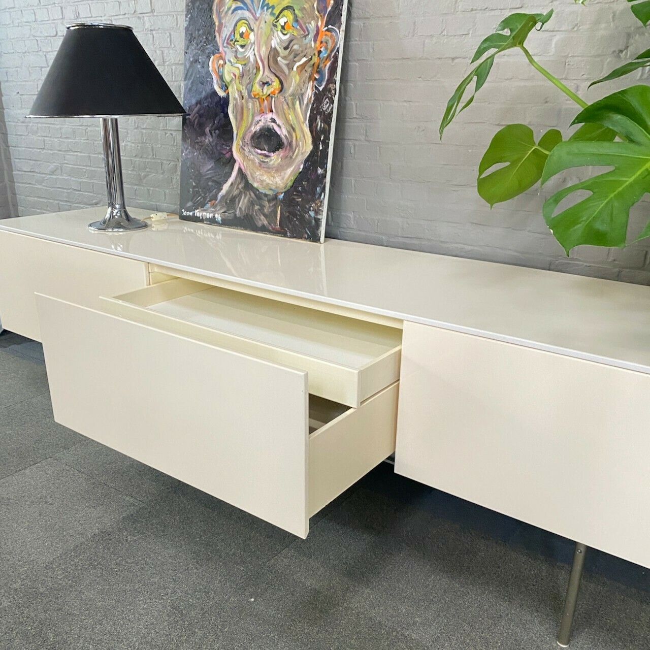 Xilitalia Creme Lacquered Sideboard By Antonio Citterio & Paolo Nava photo 2527.0