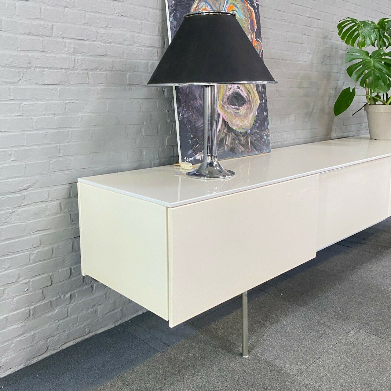 Xilitalia Creme Lacquered Sideboard By Antonio Citterio & Paolo Nava photo vintage