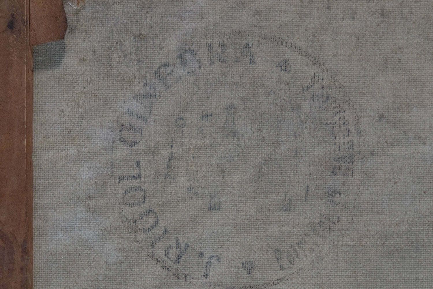 Jaquim Mir   Study Of A Church   Stamped Reverse Mvseos Mvnicipa De Barcelona Copia photo vinterior