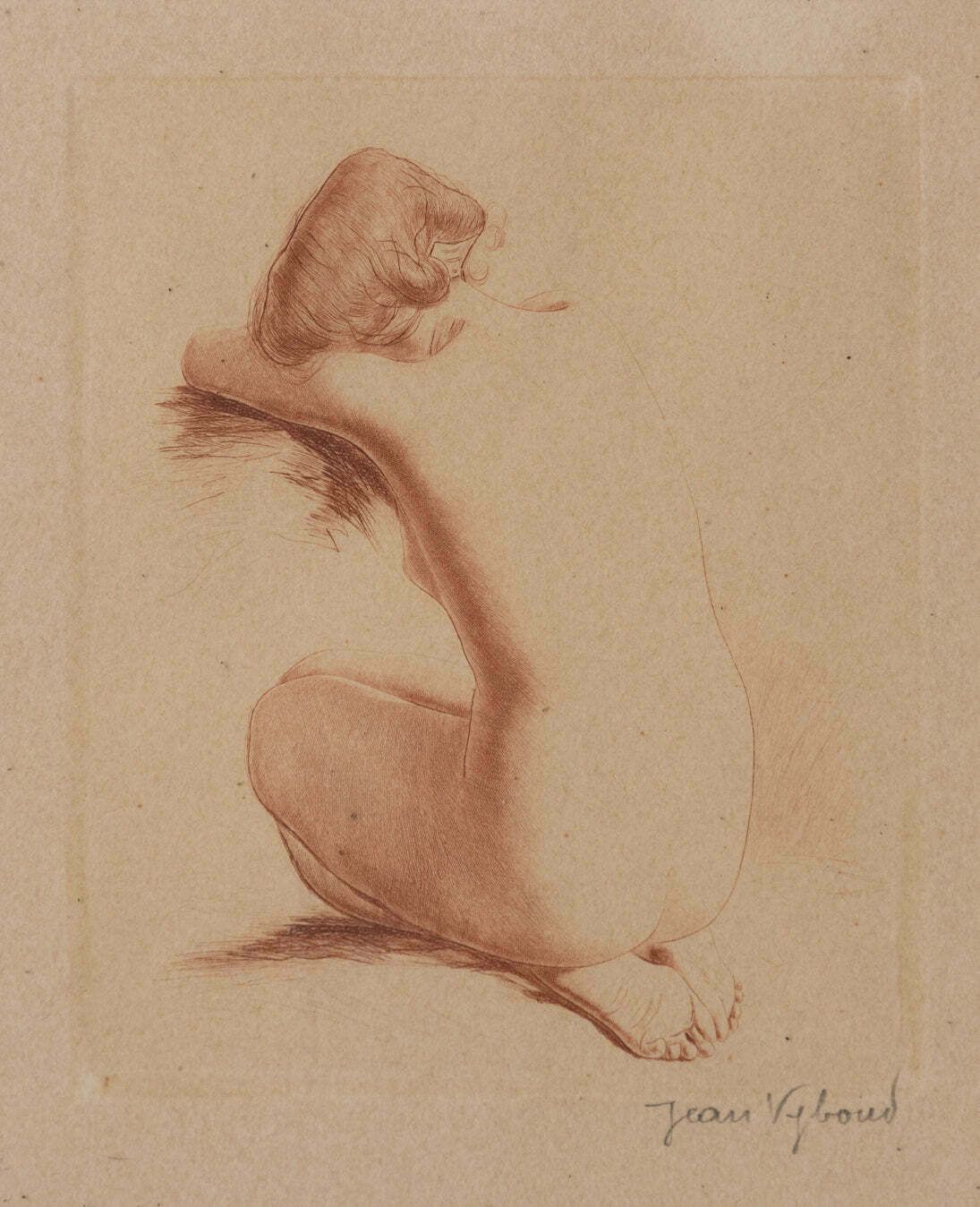 Jean Auguste Vyboud   Two Nude Life Studies photo furniture