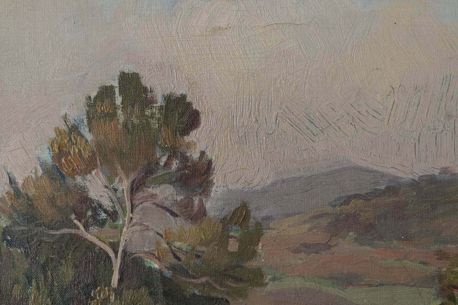 Catalaans Landschap – Gesigneerd Ingelijst Olieverf Op Doek photo Kunst