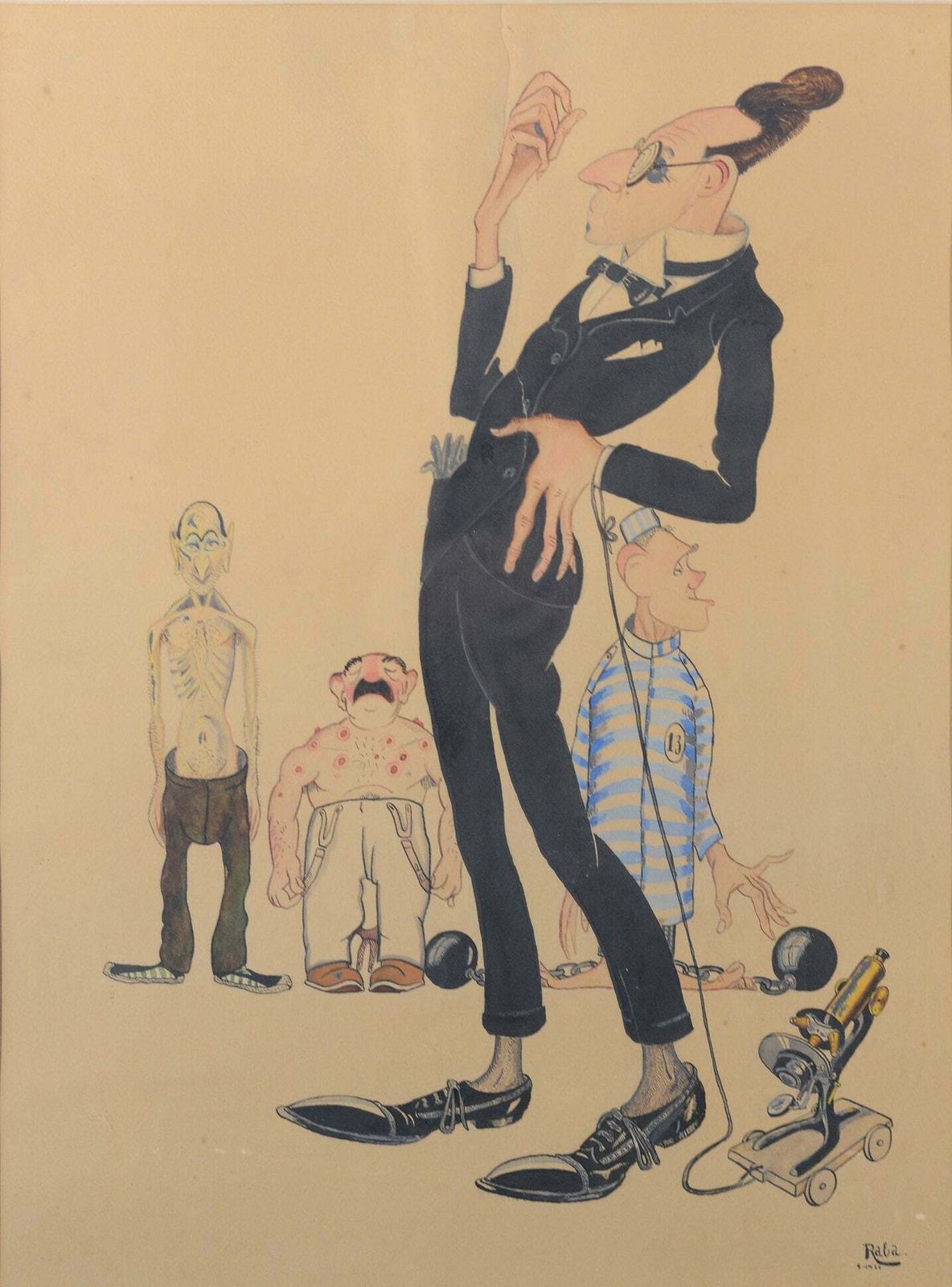 Raba 1926 – Bijzondere Bizarre Cartoon