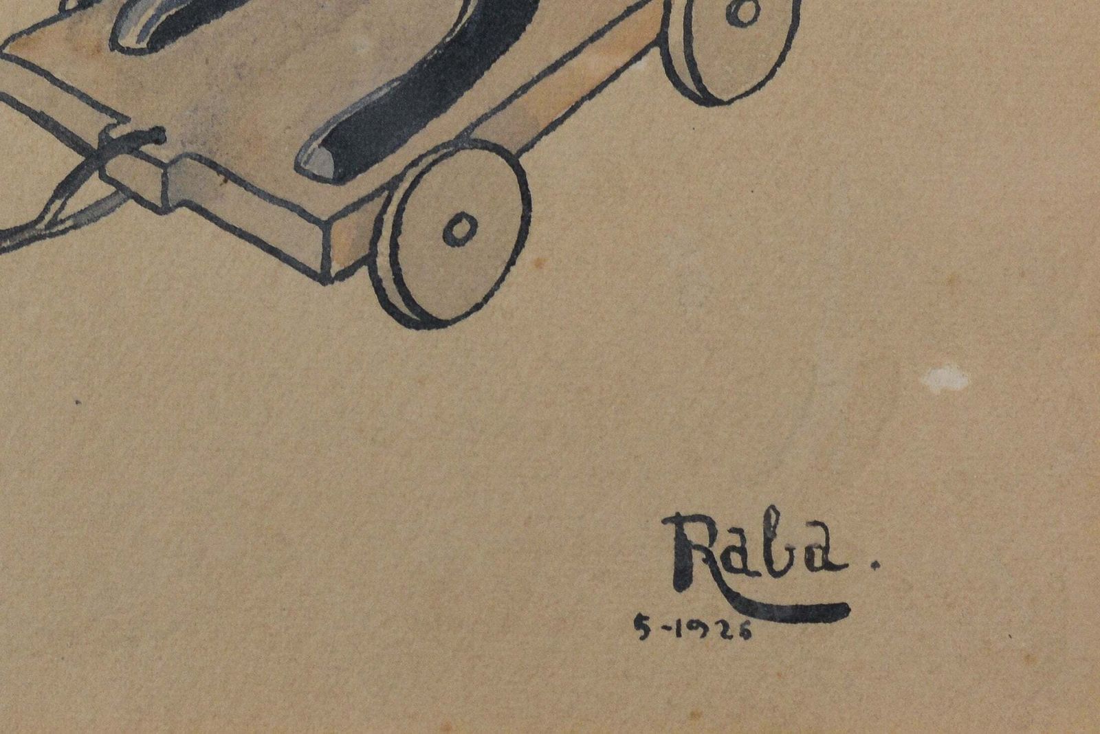 Raba 1926 – Bijzondere Bizarre Cartoon photo vinterior