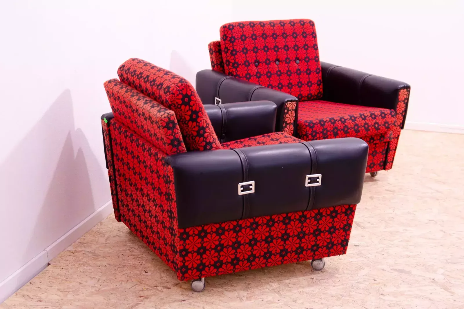 Pair Of Eastern Bloc Vintage Armchairs, 1970´S, Czechoslovakia photo for sale