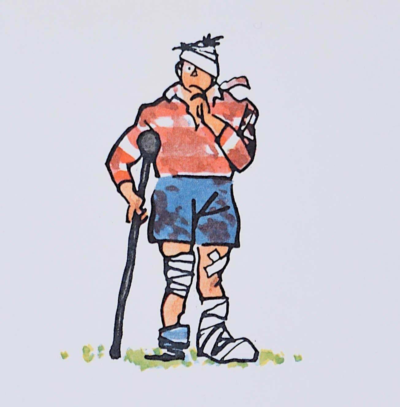 Fougasse (Cyril Kenneth Bird) 'Fougasse' Rugby Referees Cyril Kenneth Bird Original Poster Circa 1950 photo Art