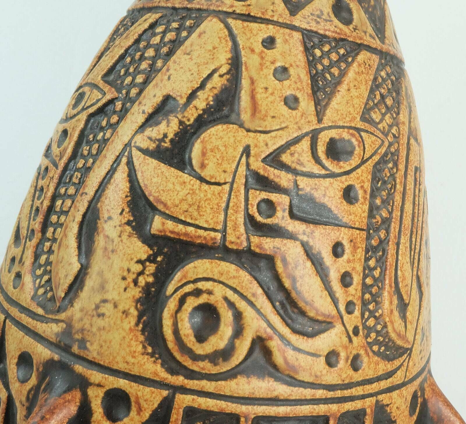 Huge And Rare Mid Century Floor Vase Anubis Jasba Model N 312 11 5 photo 291.1465