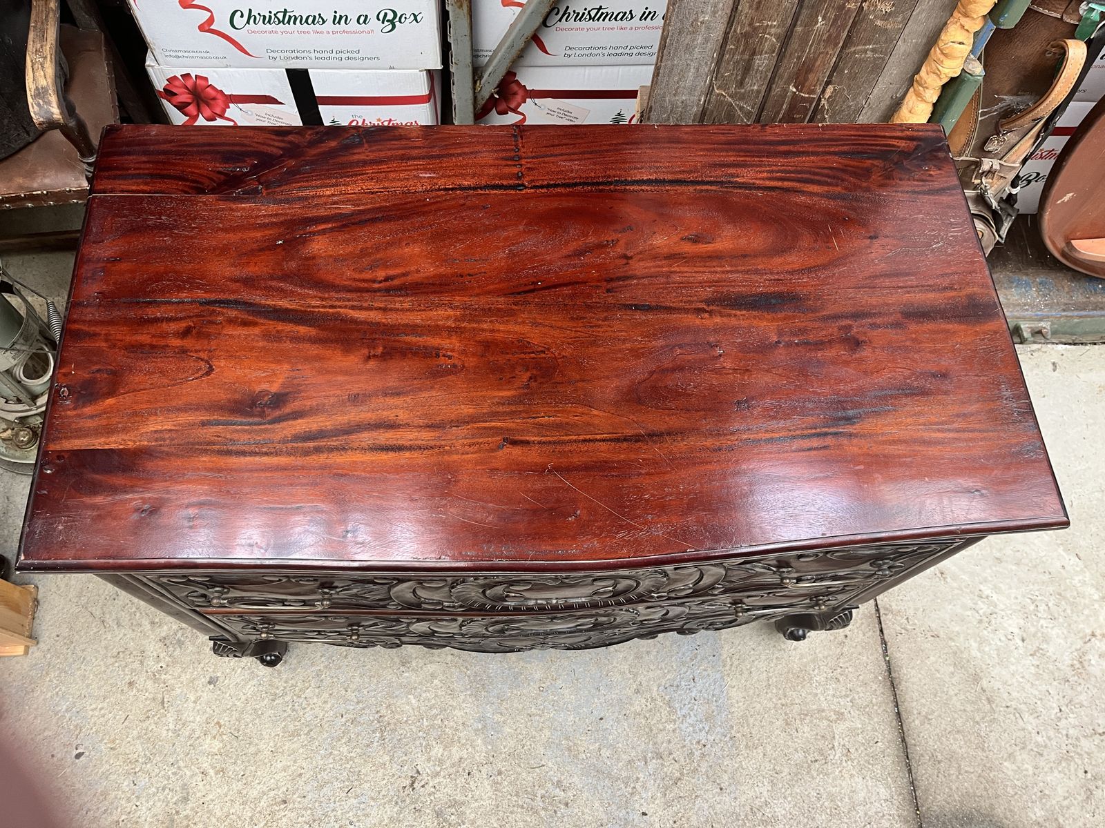 Heavily Carved Chest Of Drawers photo furniture